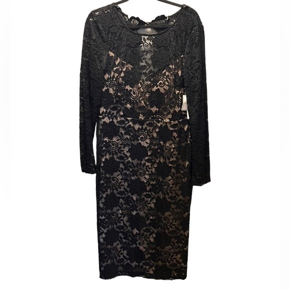 Premier Armour Black lace style dress size 14 New with Tags-#281 - Picture 1 of 6